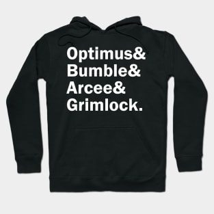 Funny Names x Transformers Autobots (Optimus, Bumble, Arcee, Gridlock) Hoodie